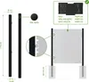 Set mit 2 DARIO-Eisenpfosten, 6 x 6 cm, H 170 cm, matt Produktbild-Vorschau 8
