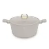 A single pot with a glass lid and gold handle, presented on a white background. Produktbild-Vorschau