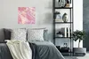 MuchoWow® Poster Marmor - Luxus - Glitzer - Rosa 50x50 cm - Produktbild-Vorschau 4
