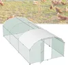 TRMLBE Poulailler 3x6 m Poules Enclos arc toit Acier Voir les images du produit 1