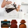 Arendo French Press in vetro, pressa per caffè, 1 litro, Anteprima dell’immagine prodotto 5