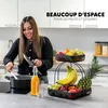 eluno Porte-objets à 2 étages avec porte-banane, corbeille Voir les images du produit 2