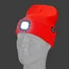 Strickmütze neonorange mit LED Licht Produktbild-Vorschau 3