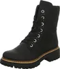 A black lace-up boot with a block heel is shown against a white background. Anteprima dell’immagine prodotto