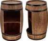 Two barrel-shaped cabinets with shelves, presented against a white background. Náhled obrázku produktu