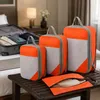 OKWISH 4-teiliges Kompressions-Packwürfel-Set Orange, Produktbild-Vorschau 7