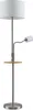 Lindby Stehlampe Aovan, nickelfarben, Ablage, USB-Anschluss Produktbild-Vorschau 4