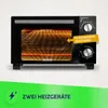 MPM Mini Backofen 10 L 1300 W Kompakter Tischbackofen Produktbild-Vorschau 3