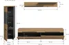 Canu Regal C11 System Eiche Nachbildung, dunkelgrau. Produktbild-Vorschau 4