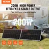 Zestaw paneli słonecznych VEVOR 200W z 2 monokrystalicznymi Podgląd zdjęcia produktu 2