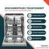 homeX DWSI601449E Geschirrspüler 60 cm, Spülmaschine Produktbild-Vorschau 2