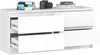 Komoda K120 4 zásuvky bílá elegantní úložný prostor Náhled obrázku produktu 2