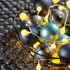 LED Lichterkette BERRY - 120 warmweiße opale Kugeln - 3 unterschiedliche Größen - L: 9m - für Außen Produktbild-Vorschau