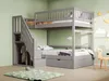 Sweiko Lit superposé en bois massif 90x200 cm, Avec Voir les images du produit 5