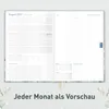 Business-Timer 2026/2027 / 17 Monate / A5 / Minty Leaves / Produktbild-Vorschau 5