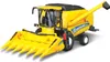 A yellow toy combine harvester with a corn header is shown against a white background. Voir les images du produit