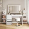Wandregal Vicco Paolo Weiß 30 x 95 cm 2er Set, Model 52091 Produktbild-Vorschau 3