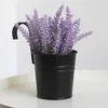 Set aus 4 hängenden Blumentöpfen aus schwarzem Metall mit Produktbild-Vorschau 5