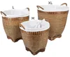 Rattan Wäschekorb Lea mit Henkel, Größe:3er Set Produktbild-Vorschau 3