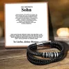 An meinen Sohn - LEDERARMBAND FÜR MÄNNER - mit Geschenk Box Produktbild-Vorschau 4