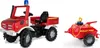 Rolly Toys Fire Unimog Feuerwehr Edition 2020 mit Anhänger Anteprima dell’immagine prodotto 1