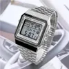 Casio Uni Digital Quarz Uhr mit Edelstahl Armband A500WA-7 Produktbild-Vorschau 11