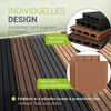 JUSKYS® WPC Terrassendielen 2 m², inkl. Unterkonstruktion & Produktbild-Vorschau 6
