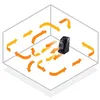A diagram showing how a small electric heater circulates warm air in a room. Anteprima dell’immagine prodotto