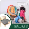 Stretch Sitzbezug für Stühle - 40 x 40 cm - Grau Samt - Produktbild-Vorschau 2