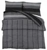 vidaXL Bettwäsche-Set Dunkelgrau 135x200 cm Baumwolle Produktbild-Vorschau 1