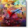 Wanduhr - Quadrat - Glasuhr - Abstraktion modern - 40x40cm Produktbild-Vorschau 1