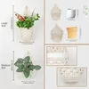 Blumenampel, 3er Set Boho Deko Hängekörbe, Wandvasen & Produktbild-Vorschau 2