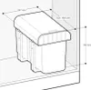 EKOTECH Abfallsammler 16 (2x8) Liter ALADIN für 40 cm Produktbild-Vorschau 4