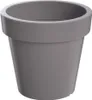 A gray planter pot is shown against a white background. Produktbild-Vorschau