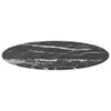 vidaXL Tischplatte Schwarz Ø60x0,8 cm Hartglas in Produktbild-Vorschau 1