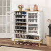 COSTWAY 7-poziomowa szafka na buty z drzwiami maszynowymi, Podgląd zdjęcia produktu 2