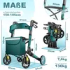 KESSER® Rollator Aluminium faltbar, höhenverstellbar & bis Produktbild-Vorschau 2
