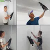A collage of four images showing men using a drywall tape applicator tool on walls and ceilings. Náhľad obrázku produktu