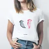 Mr. & Mrs. Panda Größe M T-Shirt Axolotl Freundin - Weiß - Produktbild-Vorschau 3