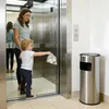 Relaxdays Standaschenbecher mit Mülleimer, Edelstahl, 30 l, Produktbild-Vorschau 5