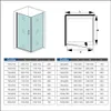 BxT: 90x90cm Duschkabine Duschabtrennung Eckeinstieg Dusche Produktbild-Vorschau 2