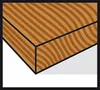 A close-up, angled view of a piece of wood with visible grain patterns. Podgląd zdjęcia produktu