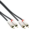 InLine Slim Audio Kabel 2x Cinch ST/ST, Stereo, 0,5m, 2 x Produktbild-Vorschau 1