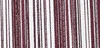 A close-up view of burgundy string curtains hanging vertically against a white background. Produktbild-Vorschau