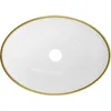 Mexen Elza Aufsatzwaschbecken 40 x 33 cm, Weiß/Gold - Produktbild-Vorschau 5