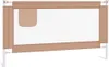 vidaXL Chránič postele pro batolata Taupe 150x25 cm Látka Náhled obrázku produktu 1
