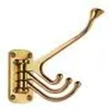 appendiabiti a 4 ganci, ottone lucido 81x39 mm, 1 pezzo Anteprima dell’immagine prodotto 2