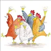 Serviette "Celebrating Chickens", 20 Stück Produktbild-Vorschau 2