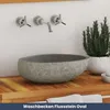 DELUKE® Naturstein Waschbecken oval - Flussstein | Produktbild-Vorschau 2