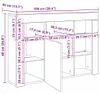 vidaXL Meuble TV d'angle LED Chêne Sonoma 100x40x68cm Voir les images du produit 7